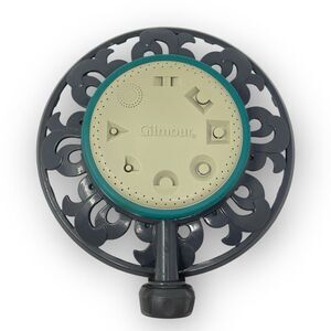 Gilmour 8 Pattern Stationary Sprinkler Heavy Duty Gardening Lawn Care Ring Base